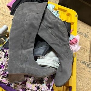 Vince Camuto Charcoal Over the Knee Boots